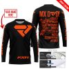 MX DAD - PERSONALISED GIFTS FOR CHILDREN & ADULTS - FXR - BLACK ORANGE - JERSEY