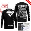 MX DAD - PERSONALISED GIFTS FOR CHILDREN & ADULTS - FXR - BLACK WHITE - JERSEY