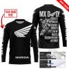 MX DAD - PERSONALISED GIFTS FOR CHILDREN & ADULTS - HONDA - WHITE - JERSEY