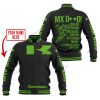 MX DAD - PERSONALISED GIFTS FOR CHILDREN & ADULTS - KAWASAKI - BLACK GREEN - BASEBALL JACKET