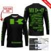 MX DAD - PERSONALISED GIFTS FOR CHILDREN & ADULTS - KAWASAKI - BLACK GREEN - JERSEY