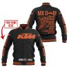 MX DAD - PERSONALISED GIFTS FOR CHILDREN & ADULTS - KTM - BLACK ORANGE - BASEBALL JACKET