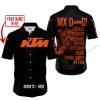 MX DAD - PERSONALISED GIFTS FOR CHILDREN & ADULTS - KTM - BLACK ORANGE - BUTTON SHIRT