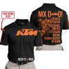 MX DAD - PERSONALISED GIFTS FOR CHILDREN & ADULTS - KTM - BLACK ORANGE- POLO SHIRT