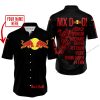 MX DAD - PERSONALISED GIFTS FOR CHILDREN & ADULTS - RED BULL - BLACK RED - BUTTON SHIRT