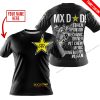 MX DAD - PERSONALISED GIFTS FOR CHILDREN & ADULTS - ROCKSTAR - BLACK WHITE - T-SHIRT