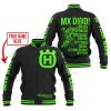 MX DAD - PERSONALISED GIFTS FOR CHILDREN & ADULTS - HUSQVARNA - BLACK GREEN - BASEBALL JACKET