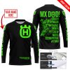 MX DAD - PERSONALISED GIFTS FOR CHILDREN & ADULTS - HUSQVARNA - BLACK GREEN - JERSEY