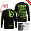 MX DAD - PERSONALISED GIFTS FOR CHILDREN & ADULTS - HUSQVARNA - BLACK GREEN 1 - JERSEY
