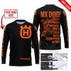 MX DAD - PERSONALISED GIFTS FOR CHILDREN & ADULTS - HUSQVARNA - BLACK ORANGE - JERSEY