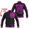 MX DAD - PERSONALISED GIFTS FOR CHILDREN & ADULTS - HUSQVARNA - BLACK PINK - BASEBALL JACKET