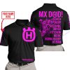 MX DAD - PERSONALISED GIFTS FOR CHILDREN & ADULTS - HUSQVARNA - BLACK PINK - POLO SHIRT