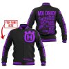 MX DAD - PERSONALISED GIFTS FOR CHILDREN & ADULTS - HUSQVARNA - BLACK PURPLE - BASEBALL JACKET