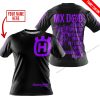MX DAD - PERSONALISED GIFTS FOR CHILDREN & ADULTS - HUSQVARNA - BLACK PURPLE - T-SHIRT