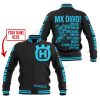 MX DAD - PERSONALISED GIFTS FOR CHILDREN & ADULTS - HUSQVARNA - BLACK SKY BLUE - BASEBALL JACKET