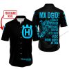 MX DAD - PERSONALISED GIFTS FOR CHILDREN & ADULTS - HUSQVARNA - BLACK SKY BLUE - BUTTON SHIRT