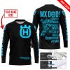 MX DAD - PERSONALISED GIFTS FOR CHILDREN & ADULTS - HUSQVARNA - BLACK SKY BLUE - JERSEY