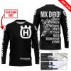 MX DAD - PERSONALISED GIFTS FOR CHILDREN & ADULTS - HUSQVARNA - BLACK WHITE - JERSEY