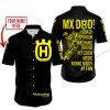 MX DAD - PERSONALISED GIFTS FOR CHILDREN & ADULTS - HUSQVARNA - BLACK YELLOW - BUTTON SHIRT