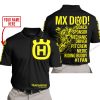 MX DAD - PERSONALISED GIFTS FOR CHILDREN & ADULTS - HUSQVARNA - BLACK YELLOW - POLO SHIRT