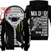MX DAD - PERSONALISED GIFTS FOR CHILDREN & ADULTS - MONSTER - BLACK - FLEECE ZIP HOODIE