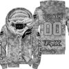 LIMITED EDITION PRODUCTS  - US ARMY V1 - FOX RACING - CUSTOM NAME - FLEECE ZIP HOODIE