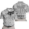 LIMITED EDITION PRODUCTS  - US ARMY V1 - FOX RACING - CUSTOM NAME - POLO SHIRT