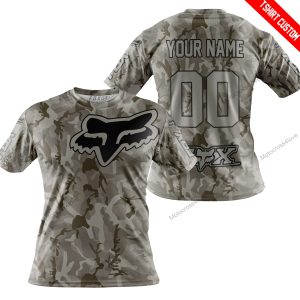 LIMITED EDITION PRODUCTS  - US ARMY V2 - FOX RACING - CUSTOM NAME - T-SHIRT