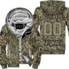 LIMITED EDITION PRODUCTS  - US ARMY V3 - FOX RACING - CUSTOM NAME - FLEECE ZIP HOODIE