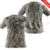 LIMITED EDITION PRODUCTS  - US ARMY V2 - ALPINESTARS RACING - CUSTOM NAME - T-SHIRT