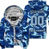 LIMITED EDITION PRODUCTS  - US NAVY V1 - ALPINESTARS RACING - CUSTOM NAME - FLEECE ZIP HOODIE
