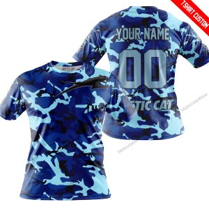 LIMITED EDITION PRODUCTS  - US NAVY V1 - ARCTIC-CAT RACING - CUSTOM NAME - T-SHIRT