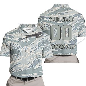 LIMITED EDITION PRODUCTS - US AIR PORCE - ARCTIC-CAT RACING - CUSTOM NAME - POLO SHIRT