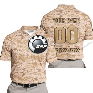 LIMITED EDITION PRODUCTS  - US MARINE - CAN AM RACING - CUSTOM NAME - POLO SHIRT