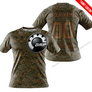 LIMITED EDITION PRODUCTS  - US MARINE V1 - CAN AM RACING - CUSTOM NAME - T-SHIRT
