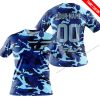 LIMITED EDITION PRODUCTS  - US NAVY V1 - FLY RACING - CUSTOM NAME - T-SHIRT