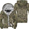 LIMITED EDITION PRODUCTS  - US ARMY V3 - FXR RACING - CUSTOM NAME - FLEECE ZIP HOODIE