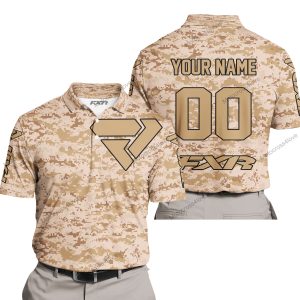 LIMITED EDITION PRODUCTS  - US MARINE - FXR RACING - CUSTOM NAME - POLO SHIRT