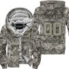 LIMITED EDITION PRODUCTS  - US ARMY - GAS GAS RACING - CUSTOM NAME - FLEECE ZIP HOODIE