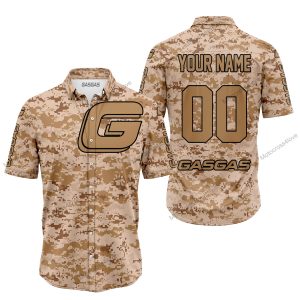 LIMITED EDITION PRODUCTS  - US MARINE - GAS GAS RACING - CUSTOM NAME - BUTTON SHIRT