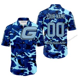LIMITED EDITION PRODUCTS  - US NAVY V1 - GAS GAS RACING - CUSTOM NAME - BUTTON SHIRT