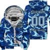 LIMITED EDITION PRODUCTS  - US NAVY V1 - HARLEY DAVIDSON RACING - CUSTOM NAME - FLEECE ZIP HOODIE