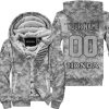 LIMITED EDITION PRODUCTS  - US ARMY V1 - HONDA RACING - CUSTOM NAME - FLEECE ZIP HOODIE