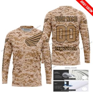 LIMITED EDITION PRODUCTS  - US MARINE - HONDA RACING - CUSTOM NAME  -JERSEY