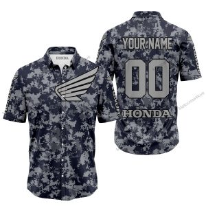 LIMITED EDITION PRODUCTS  - US NAVY - HONDA RACING - CUSTOM NAME - BUTTON SHIRT