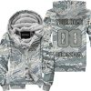 LIMITED EDITION PRODUCTS - US AIR PORCE - HONDA RACING - CUSTOM NAME - FLEECE ZIP HOODIE