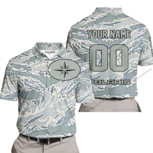 LIMITED EDITION PRODUCTS  - US AIR PORCE - POLARIS RACING - CUSTOM NAME - POLO SHIRT