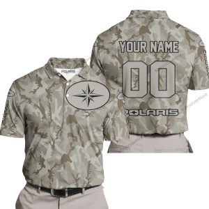 LIMITED EDITION PRODUCTS  - US ARMY V2 - POLARIS RACING - CUSTOM NAME - POLO SHIRT