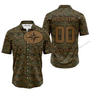 LIMITED EDITION PRODUCTS  - US MARINE V1 - POLARIS RACING - CUSTOM NAME - BUTTON SHIRT