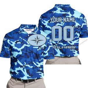 LIMITED EDITION PRODUCTS  - US NAVY V1 - POLARIS RACING - CUSTOM NAME - POLO SHIRT